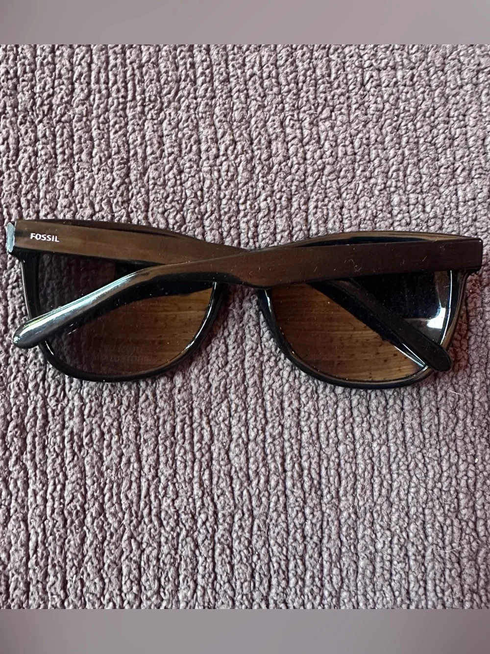 Fossil FM43 Black Square Sunglasses 57-18-144 100% UV Protection